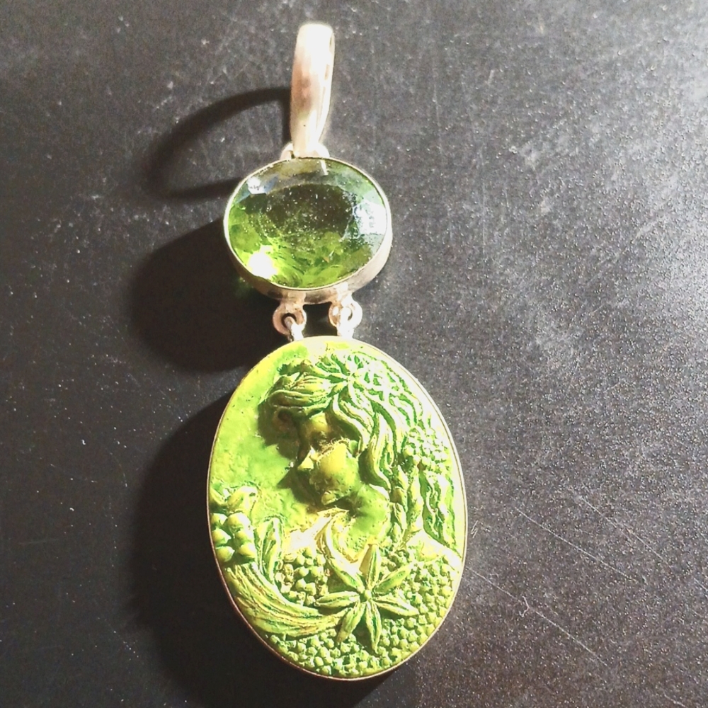 Large 14.96ctw Peridot Pendant